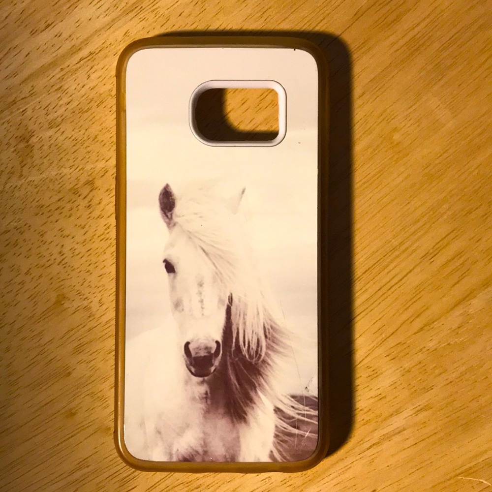 White horse phone case
